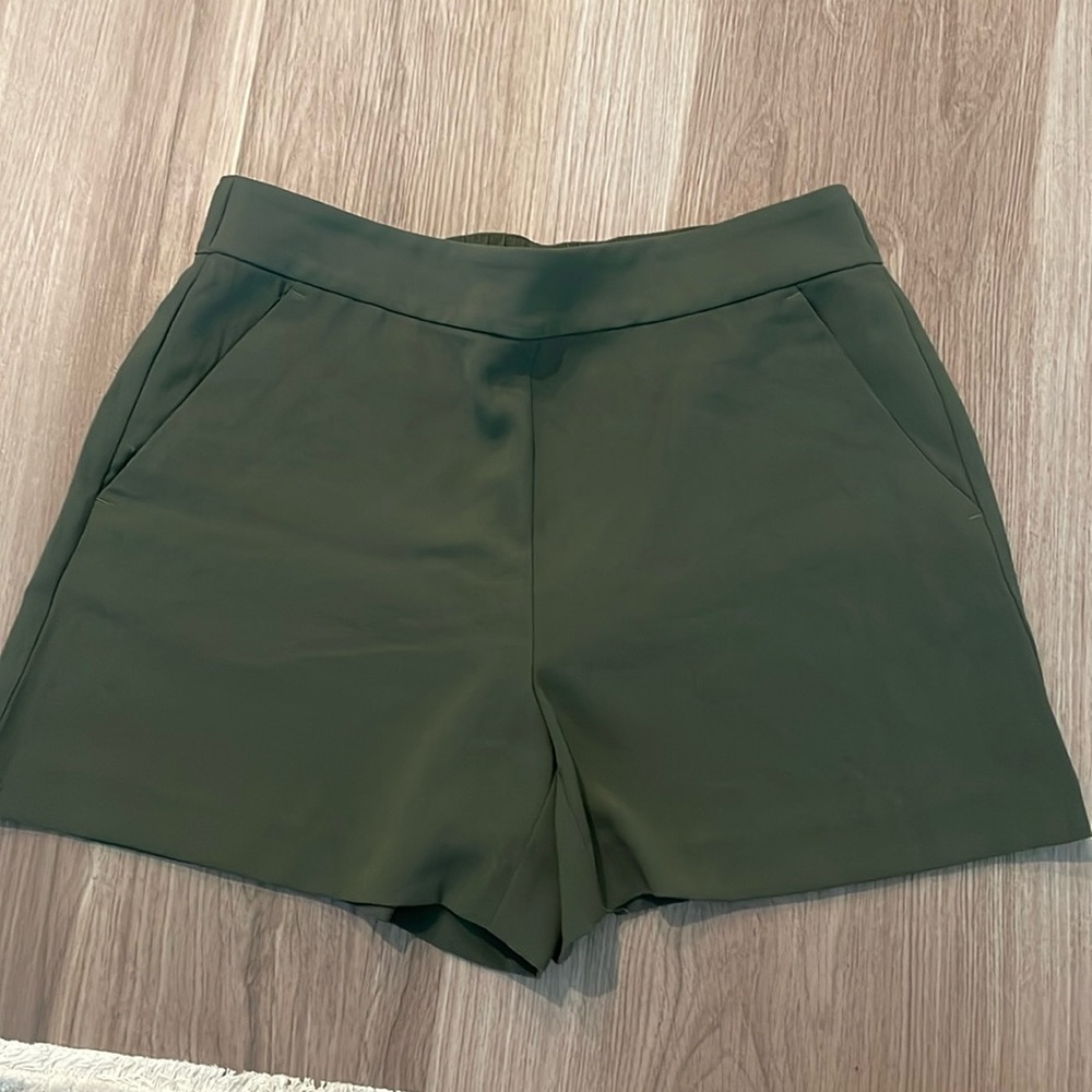 Olive Green Loft Shorts